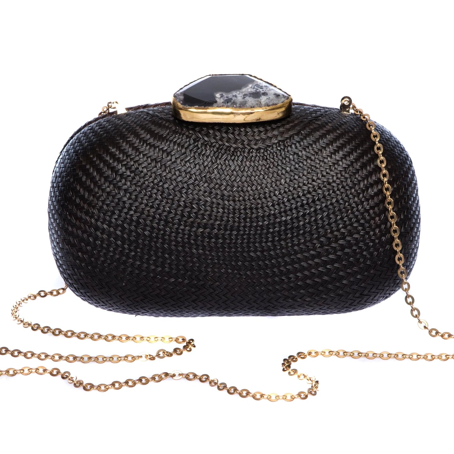 Dark Sky Oval Clutch (Vegan)