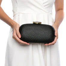 Dark Sky Oval Clutch (Vegan)