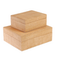 Kaye Simple Storage Boxes Set of 2 Dark Toast