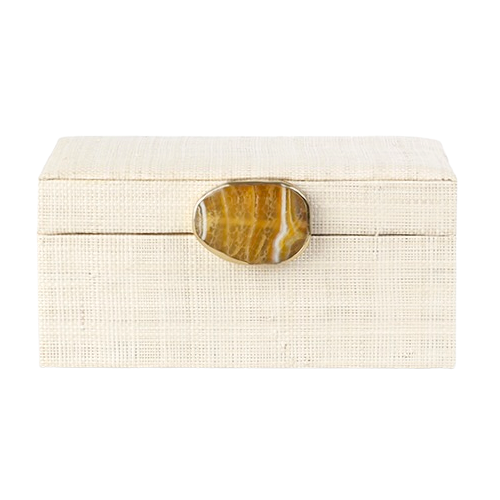 Karuna Raffia Jewelry Box